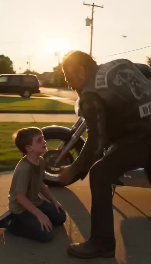 A Biker Rescues a Terrified Mother and Uncovers a Dark Family Secret