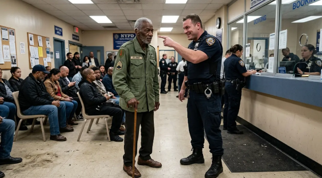 A COP CRUSHED AN ELDERLY BLACK MAN’S HEARING AID AND CALLED HIM “TRASH”—THEN THE PRECINCT DOOR OPENED
