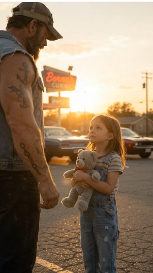 The Girl with the Teddy Bear — She Walked Into a Biker Garage, and One Sentence Forced a Man Haunted by His Past for Ten Years to Face the Truth
