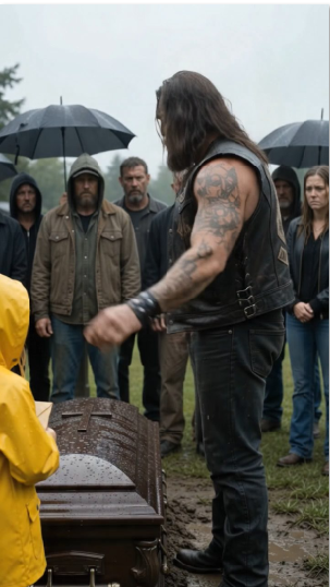 An Eleven-Year-Old Girl Shoved a Biker Off His Harley Before Her Father’s Memorial Ride — Then a Cut Brake Line and a Sealed Letter Revealed Whom She Was Really Protecting