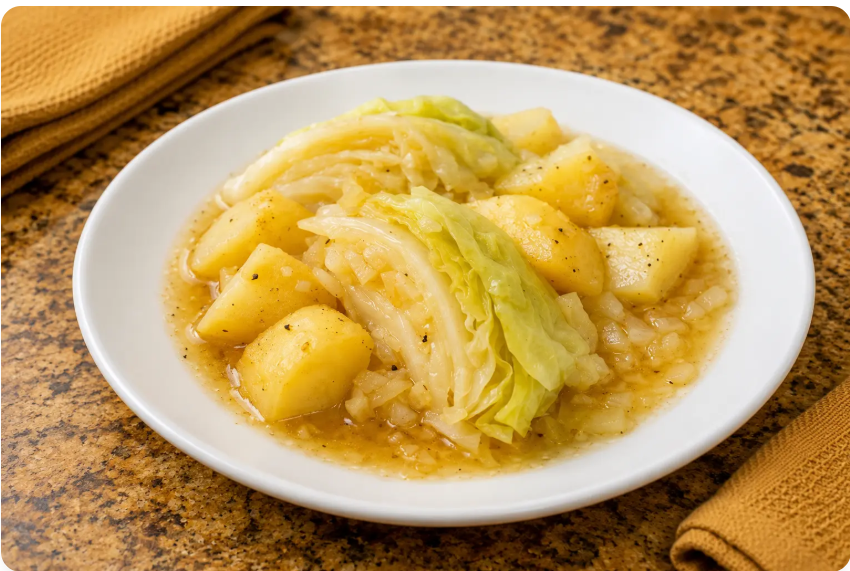A Simple and Delicious Cabbage & Potato Dish Using Only Four Ingredients