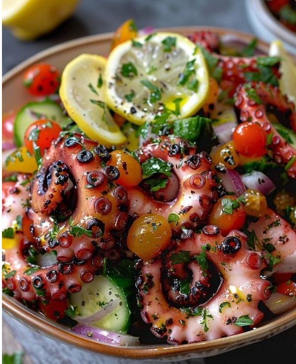 Mediterranean Grilled Octopus Salad