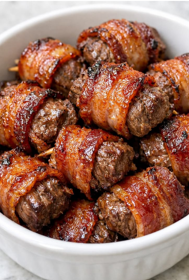 Bacon-Wrapped Steak Bitess