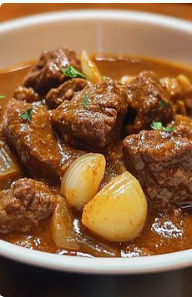 Classic Beef Stew with Pearl Onions