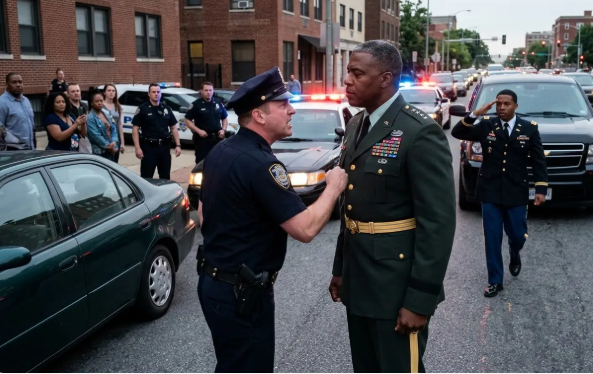 The Officer Put Him in Handcuffs at a Traffic Stop, Then the Entire Street Went Silent When the Black SUV Arrived